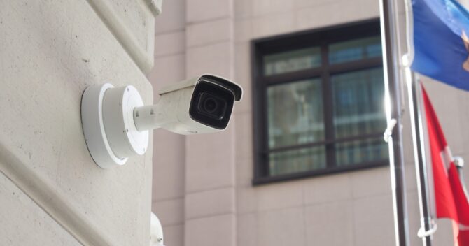 Bullet Security Camera Successfully Mounted on the Wall img