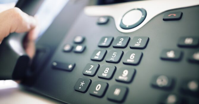 dialing on voip phone